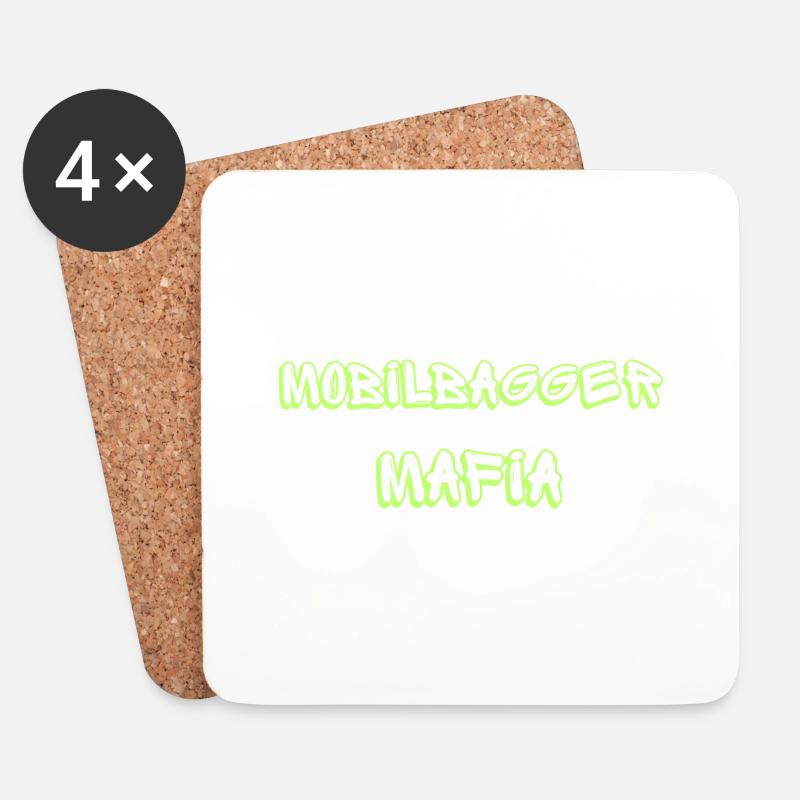 MobilBagger Mafia Original - Untersetzer (4er-Set) - Weiß