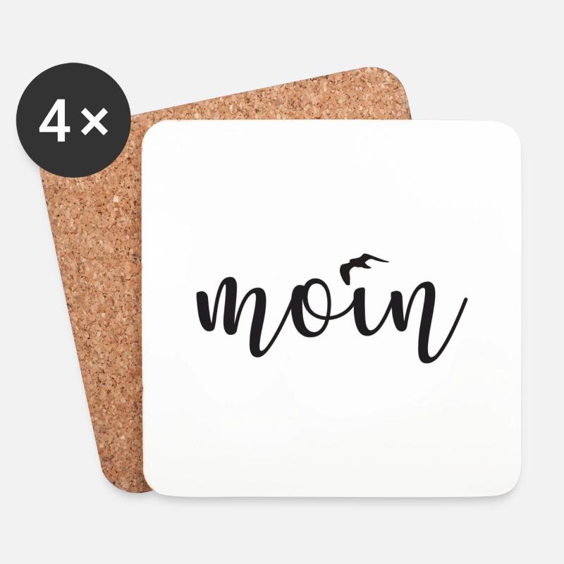 moin - Untersetzer (4er-Set) - Weiß