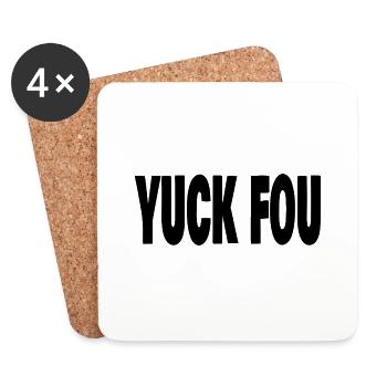 yuck fou - Dessous de verre (lot de 4) - blanc - Devant