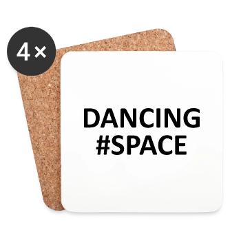 Dancing Dance Music - Untersetzer (4er-Set) - Weiß - Vorne