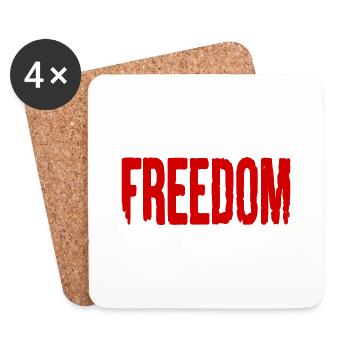Freedom - Coasters (set of 4) - white - Front