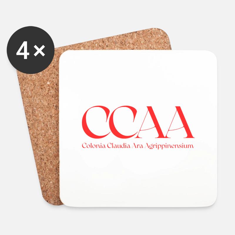 ccaa4 - Untersetzer (4er-Set) - Weiß