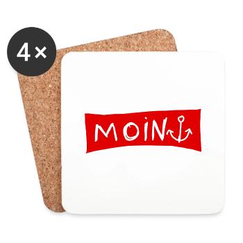Moin - Untersetzer (4er-Set) - Weiß - Vorne