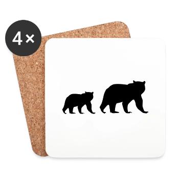 Bears - Coasters (set of 4) - white - Front