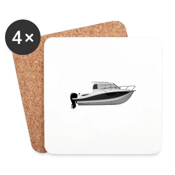 Boot Quicksilver 755 - Untersetzer (4er-Set) - Weiß - Vorne