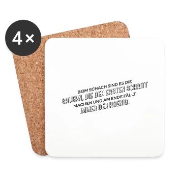 Funny Farmer Farmer Saying - Coasters (set of 4) - white - Front