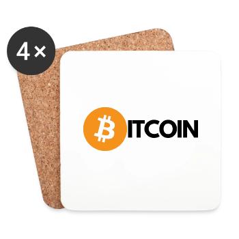 Crypto BITCOIN 1 - Coasters (set of 4) - white - Front