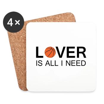 Basketball - Untersetzer (4er-Set) - Weiß - Vorne