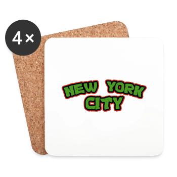 New York City - Coasters (set of 4) - white - Front
