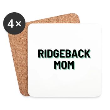 Ridgeback Mom - Untersetzer (4er-Set) - Weiß - Vorne