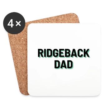 Ridgeback Dad - Untersetzer (4er-Set) - Weiß - Vorne