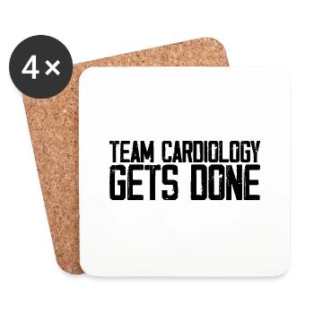 L’équipe de cardiologie se fait 3 - Dessous de verre (lot de 4) - blanc - Devant