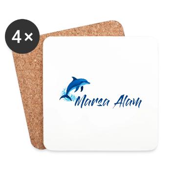 Vacances Marsa Alam Égypte - Dessous de verre (lot de 4) - blanc - Devant