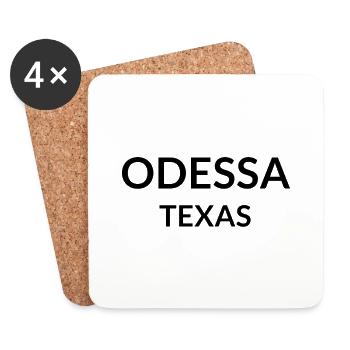 Odessa Texas USA - Coasters (set of 4) - white - Front