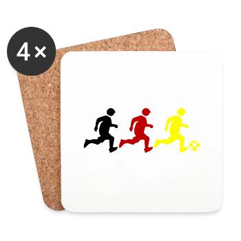 Footballers Germany Champion - Coasters (set of 4) - white - Front