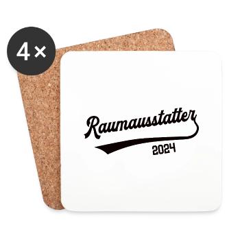 Raumausstatter 2024 Beruf Innendekorateur Deko - Untersetzer (4er-Set) - Weiß - Vorne