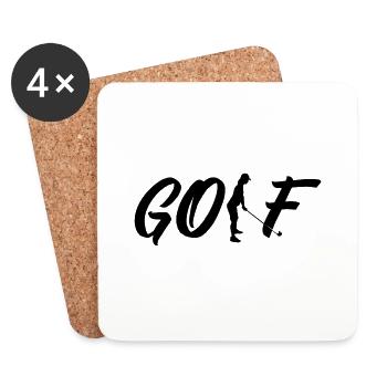 golf woman - Untersetzer (4er-Set) - Weiß - Vorne
