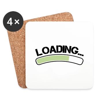 loading - Untersetzer (4er-Set) - Weiß - Vorne