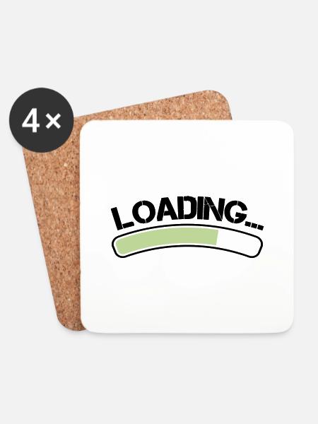loading - Untersetzer (4er-Set) - Weiß