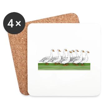 Geese - Coasters (set of 4) - white - Front