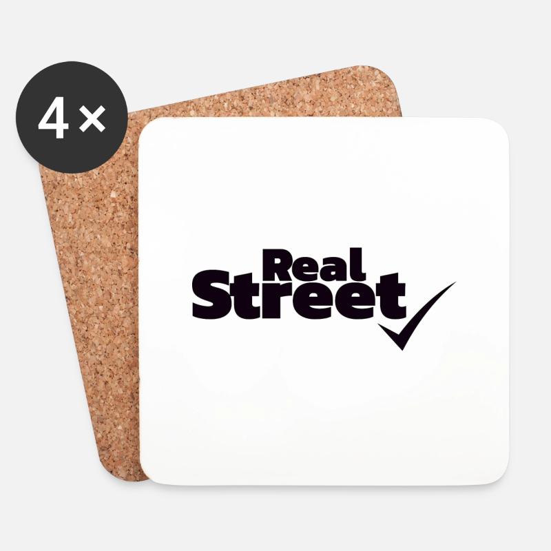 Real Street - Untersetzer (4er-Set) - Weiß