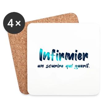 NURSE NURSE DOCTOR HUMOR DRÖLES F - Coasters (set of 4) - white - Front