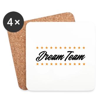 Dream Team - Coasters (set of 4) - white - Front