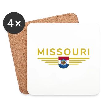 Missouri Fan T-Shirt – Must-Have for Fans! - Coasters (set of 4) - white - Front