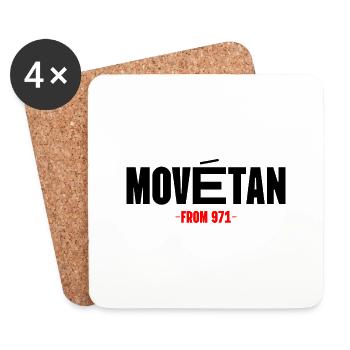 Movétan - Coasters (set of 4) - white - Front
