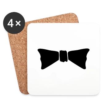 Bow Fly - Coasters (set of 4) - white - Front