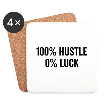 100 % Agitation 0 % Chance - Dessous de verre (lot de 4) - blanc - Devant
