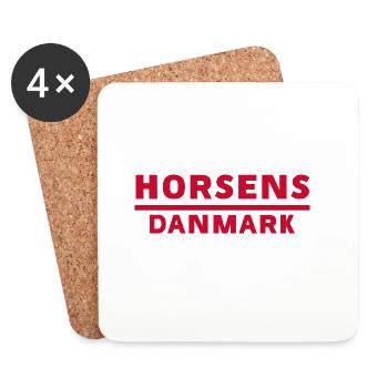 Horsens Dänemark Stadt Motiv - Untersetzer (4er-Set) - Weiß - Vorne