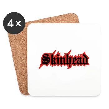 Working Class Skinhead Oi! Antiracist Bootboys My - Coasters (set of 4) - white - Front