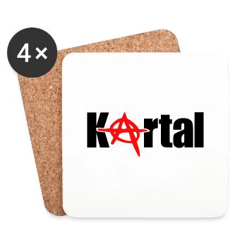 kartal - Untersetzer (4er-Set) - Weiß - Vorne