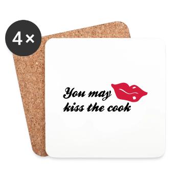 cook - Coasters (set of 4) - white - Front