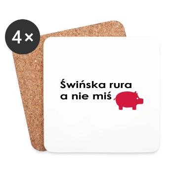 Swinskarura - Untersetzer (4er-Set) - Weiß - Vorne