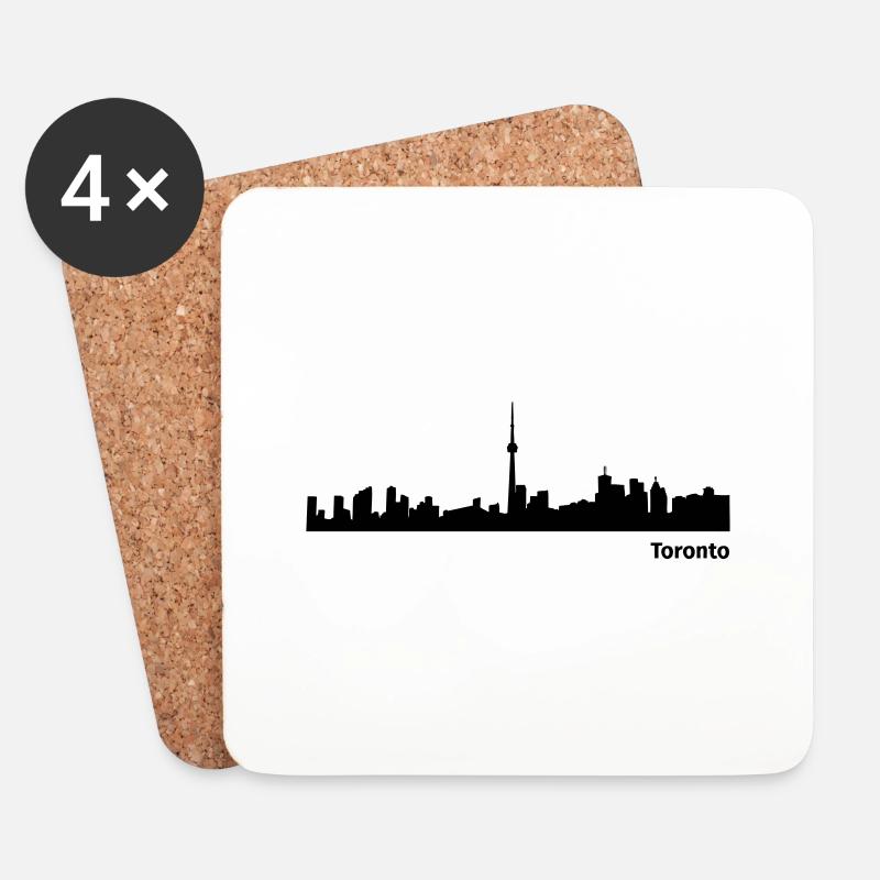 Toronto - Untersetzer (4er-Set) - Weiß