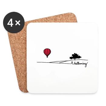 ballooning landscape - Untersetzer (4er-Set) - Weiß - Vorne