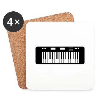 keyboard - Untersetzer (4er-Set) - Weiß - Vorne