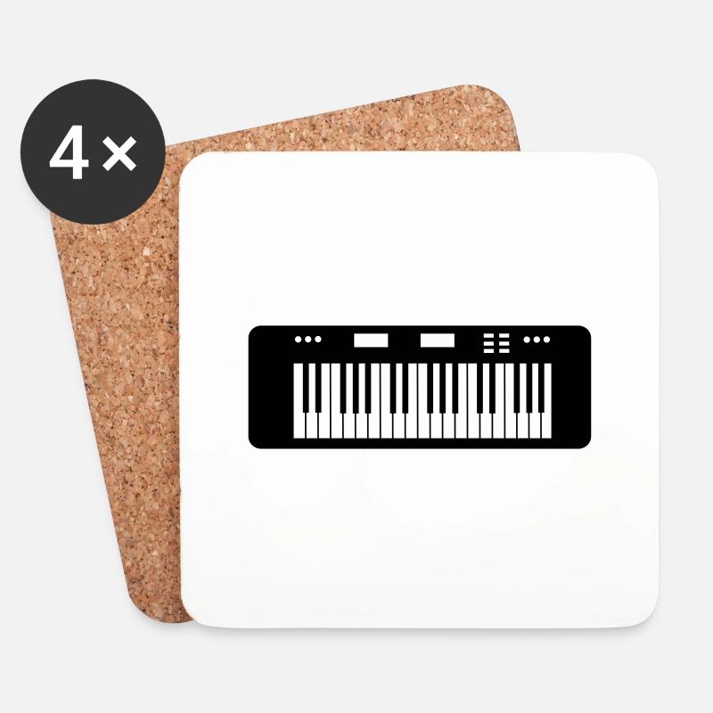 keyboard - Untersetzer (4er-Set) - Weiß
