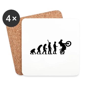 Evolution de première instance - Dessous de verre (lot de 4) - blanc - Devant
