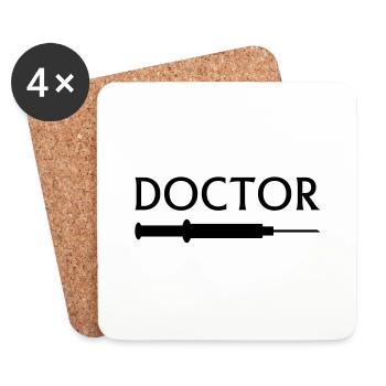 doctor - Coasters (set of 4) - white - Front
