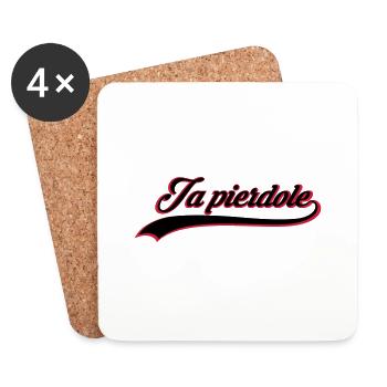 Ja pierdole - Untersetzer (4er-Set) - Weiß - Vorne