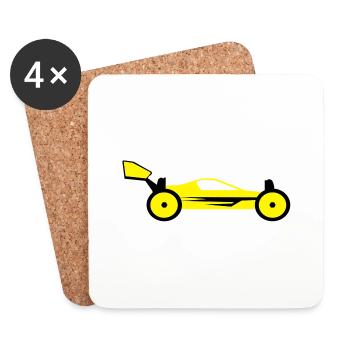 Buggy - Dessous de verre (lot de 4) - blanc - Devant