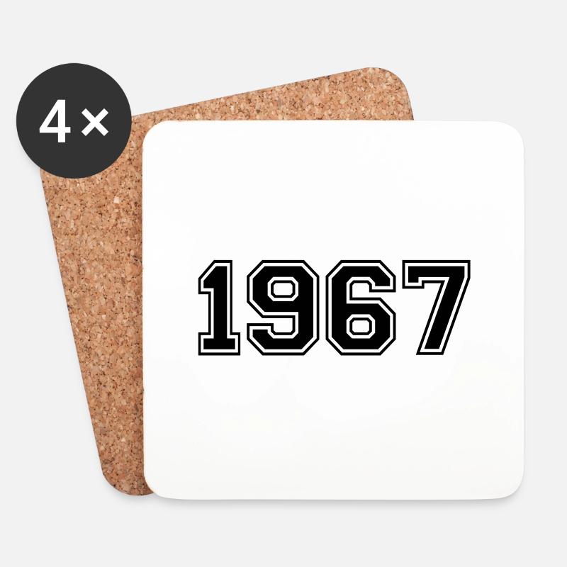 1967 - Untersetzer (4er-Set) - Weiß