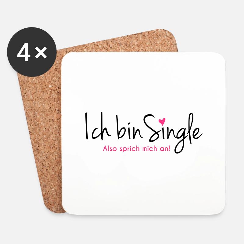 single - Untersetzer (4er-Set) - Weiß