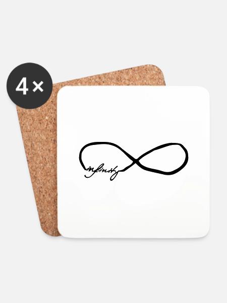infinity - Coasters (set of 4) - white