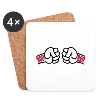 Brothers for Life Logo - Dessous de verre (lot de 4) - blanc - Devant