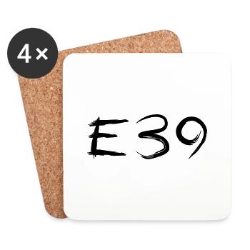 E39 Kaligraphie Art - Untersetzer (4er-Set) - Weiß - Vorne