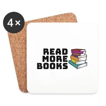 Read more books - Untersetzer (4er-Set) - Weiß - Vorne